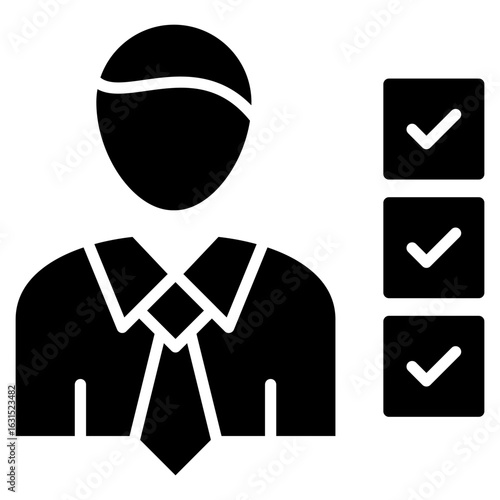 Competence glyph icon