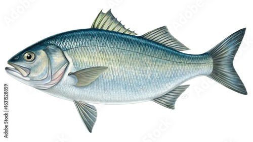 fish on a white background