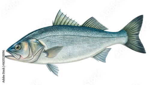 fish on white background