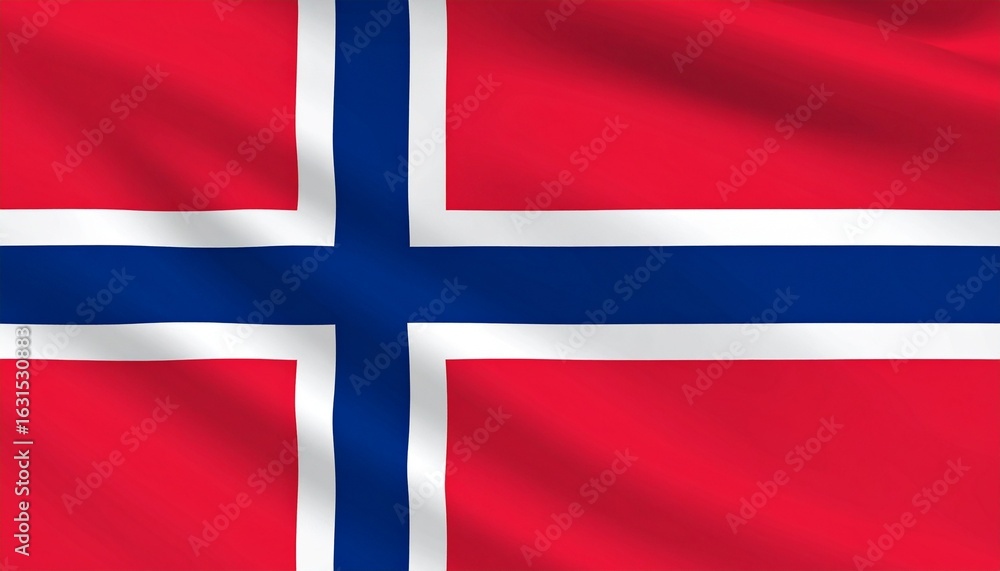 Flag of Norway with Nordic Cross Flag of Norway with Nordic Cross