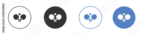 Ping pong icon symbol. Quality design element.
