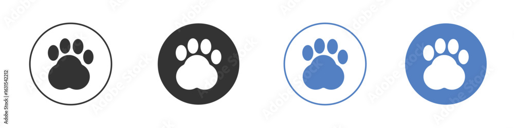 Fototapeta premium Paw icon symbol. Quality design element.