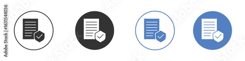 Insurance policy icon symbol. Quality design element.