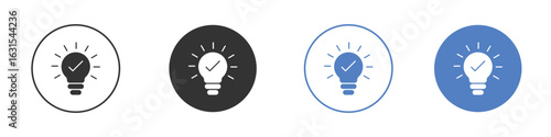 Idea icon symbol. Quality design element.