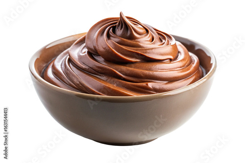 Wallpaper Mural Bowl of chocolate cream isolated on white background
 Torontodigital.ca