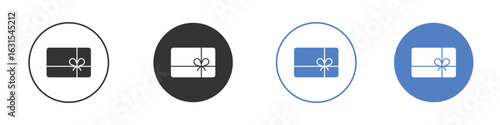 Gift card icon symbol. Quality design element.