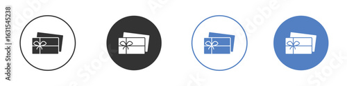 Gift voucher icon symbol. Quality design element.