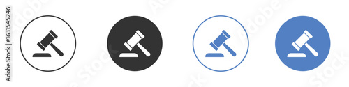 Gavel icon symbol. Quality design element.
