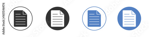 Document icon symbol. Quality design element.