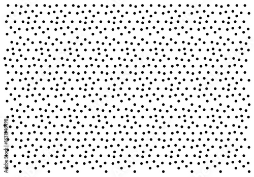 Seamless polka dot pattern Random black dots background. Transparent and vector illustration