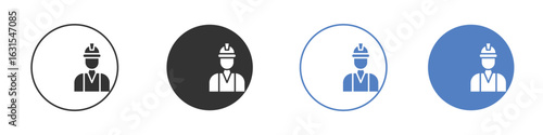 Construction worker icon symbol. Quality design element.