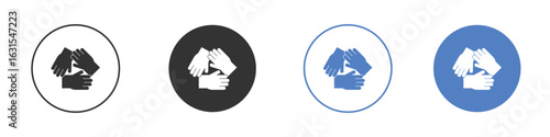 Collaboration icon symbol. Quality design element.