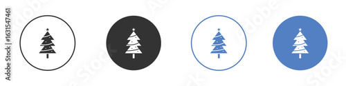 Christmas tree icon symbol. Quality design element.