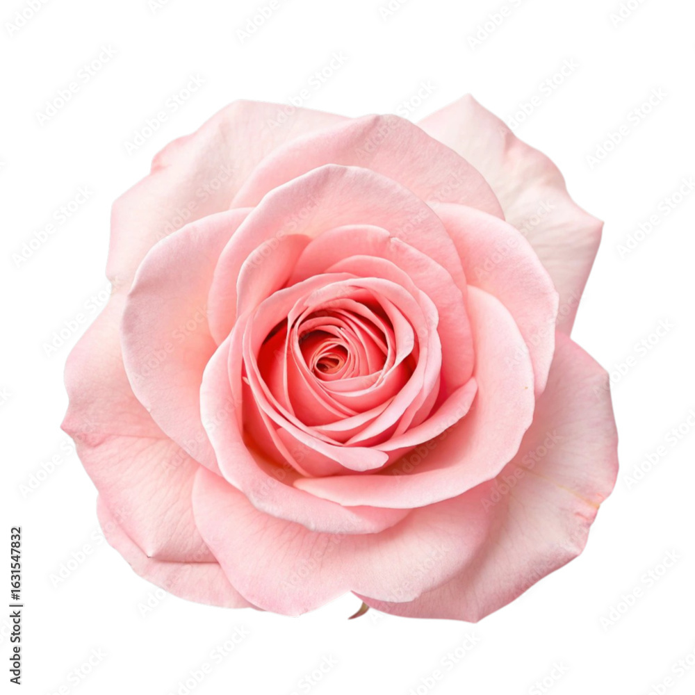 Fototapeta premium pink rose isolated on white