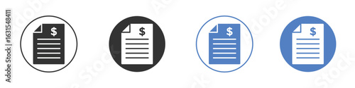 Bank statement icon symbol. Quality design element.