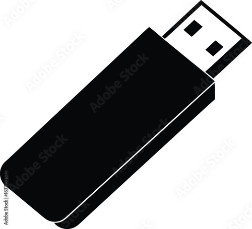 USB Flash Drive Silhouette