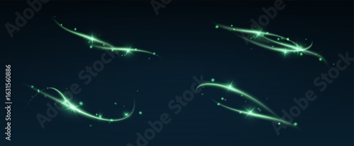 Fire trail wave, bright glow speed curve line. Glowing gold and white light stream, вектор, png. Light curve line swirl effect.	
