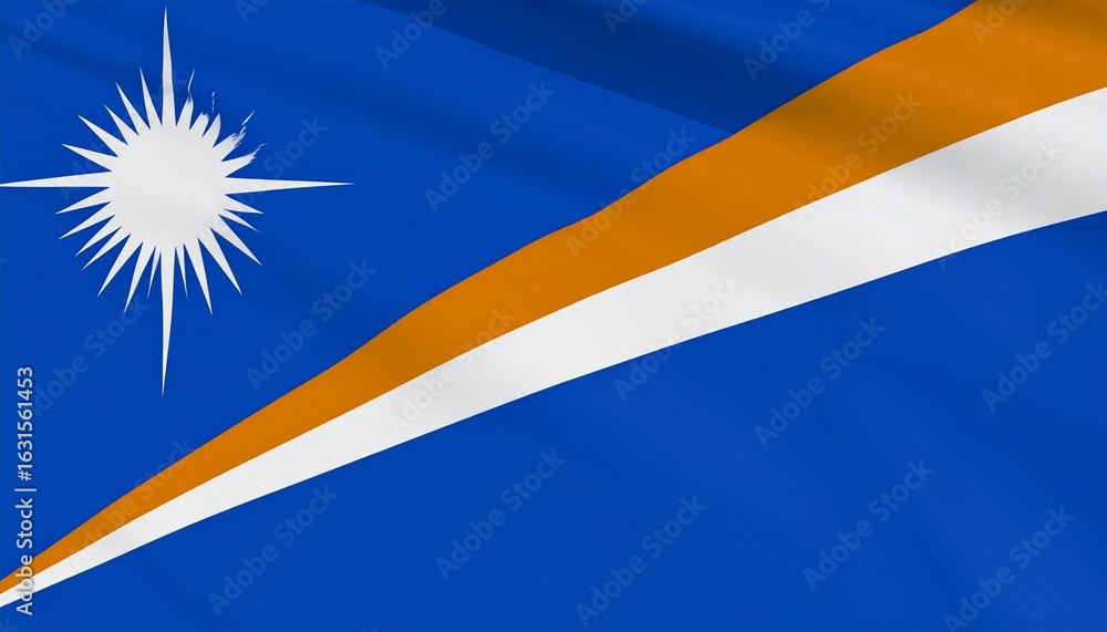 Obraz premium Flag of the Marshall Islands