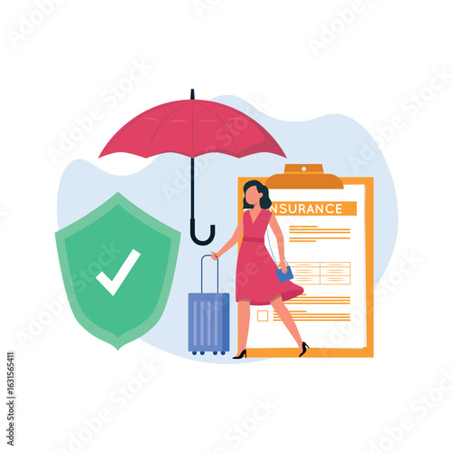 Policy Vector Illustration which can easily edit or modify