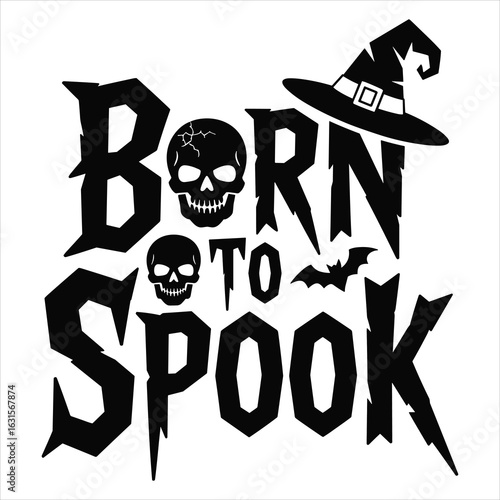 Born to spook t shirt design