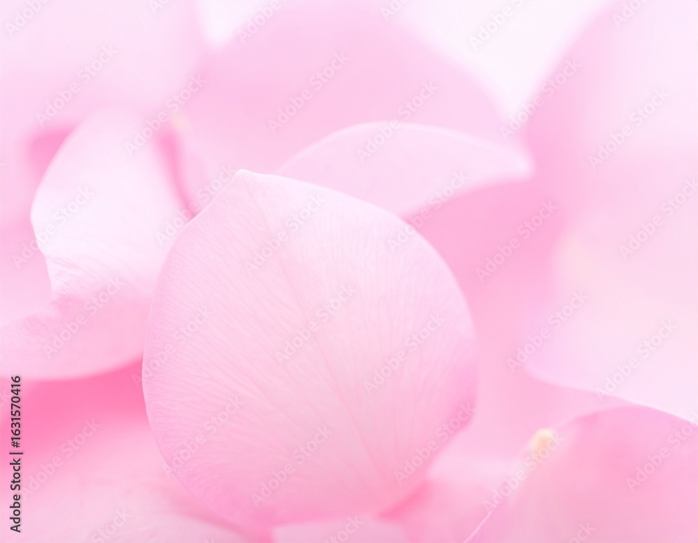 Fototapeta premium Soft pink petals of delicate flowers in a close up view