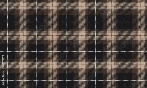 This seamless plaid pattern in black, brown, and cream gives a classic and warm feel. It's perfect for shirts, dresses, skirts, and pants, adding a simple yet stylish touch.