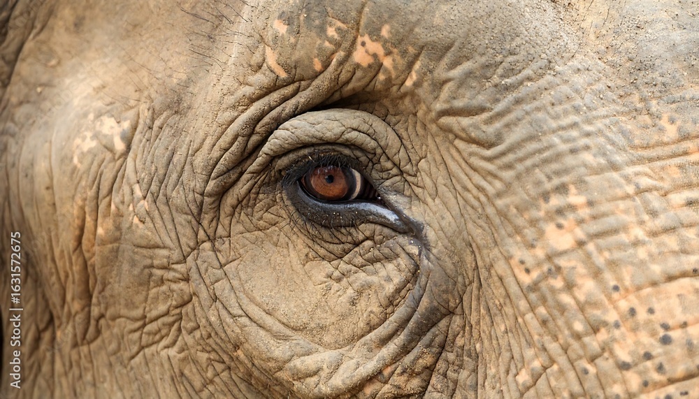 Fototapeta premium Close-up elephant eye (1)