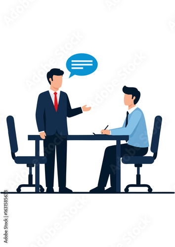 Business consultation and negotiation concept