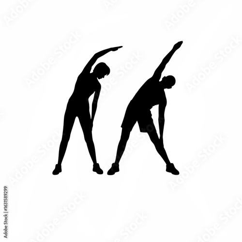 Senior man performing gentle stretching exercises for flexibility and health