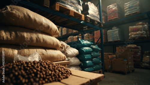 Warehouse Coffee Beans Storage Logistics Distribution