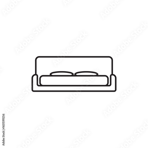 Bed icon. Furniture symbol modern, simple, vector, icon for website design, mobile app, ui. Vector Illustration