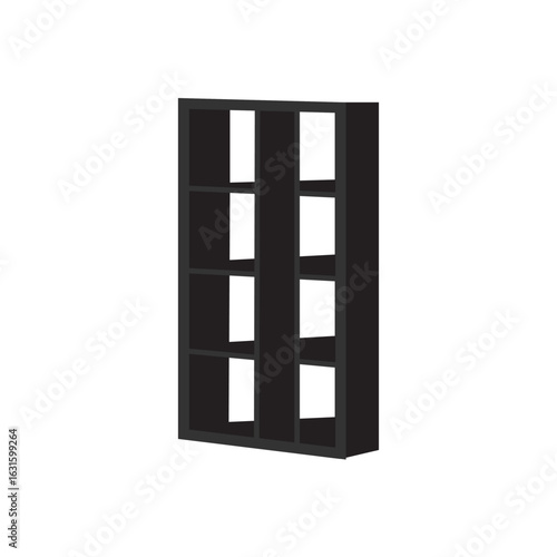Bookshelf icon. Furniture symbol modern, simple, vector, icon for website design, mobile app, ui. Vector Illustration