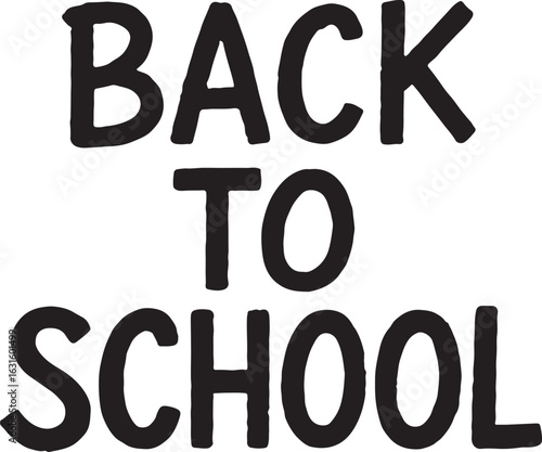 Silhouette vector of chalk writing “Back to School,” ideal for education, classroom, and school reopening themes.