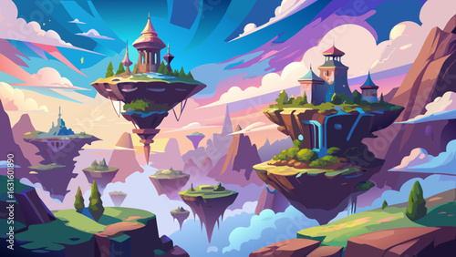 A vibrant underwater scene depicting an ancient ruin, illuminated by shafts of light and featuring colorful marine life.