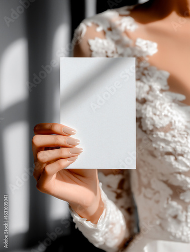 4x6 Invitation Card Mockup In Hand