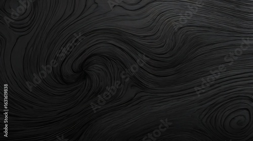 Black Wooden Surface with Detailed Grain Texture – Sleek and Modern Natural Design