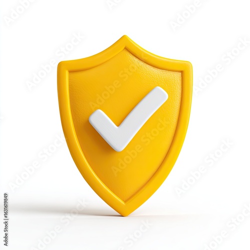 3D yellow shield with white checkmark (1)