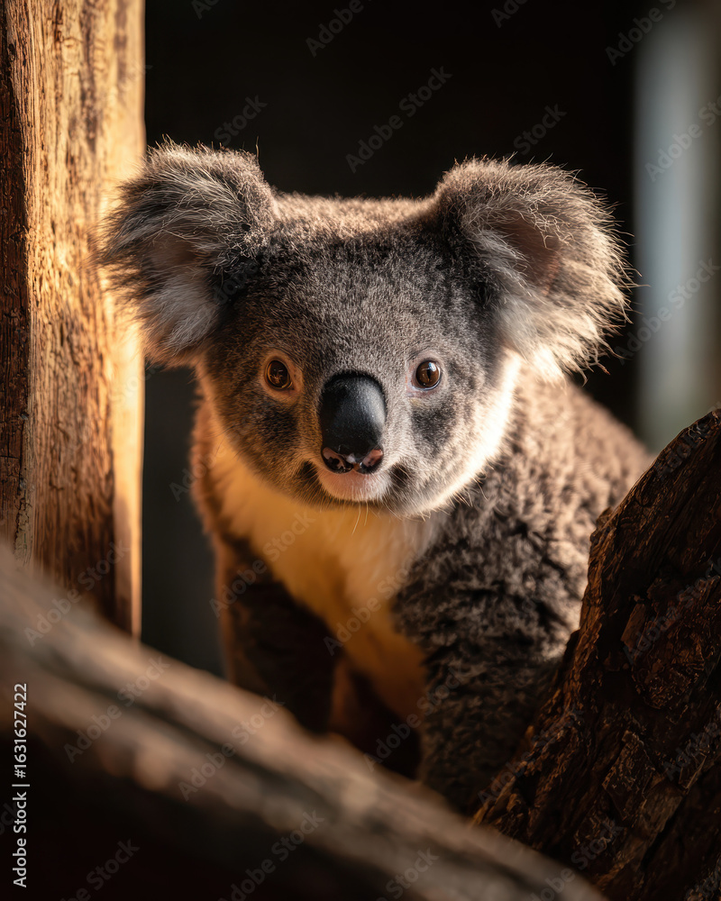Fototapeta premium Curious Koala in Natural Light