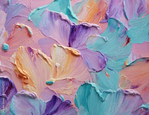 Abstract floral impasto painting (1)