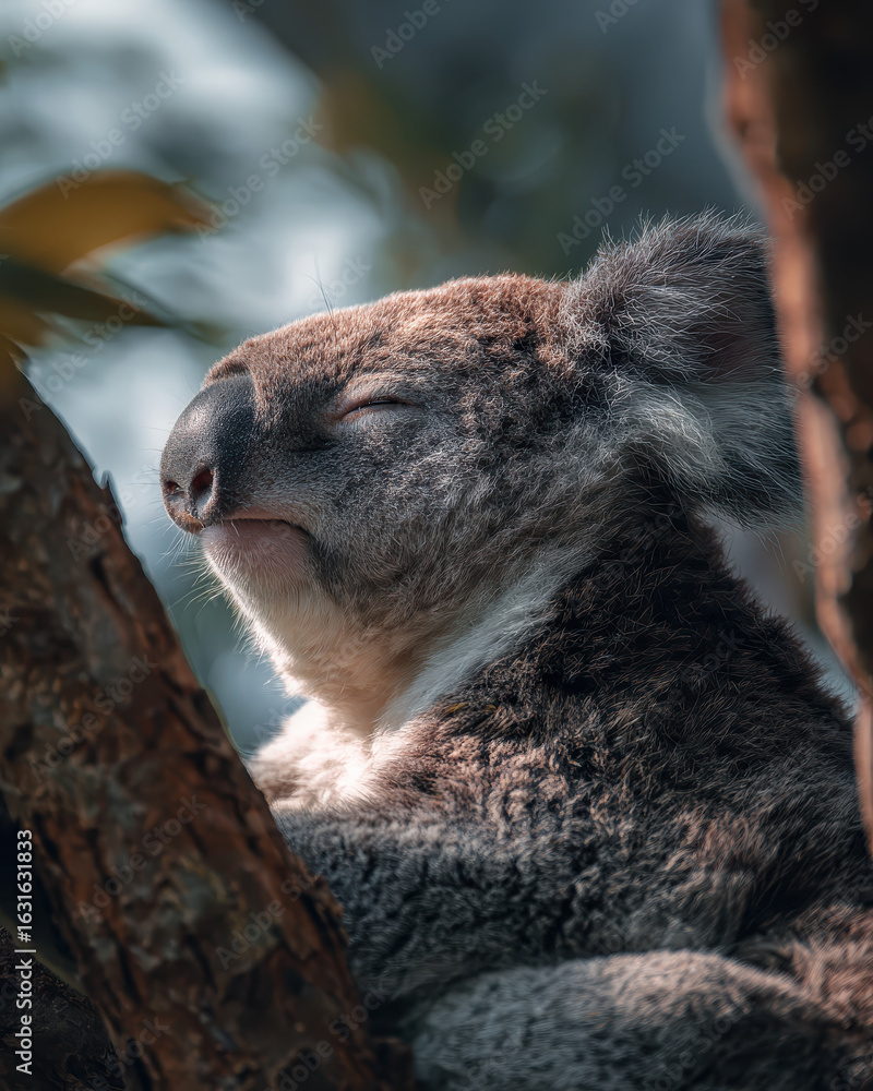 Fototapeta premium Koala Relaxing Soft Light Sharp Focus