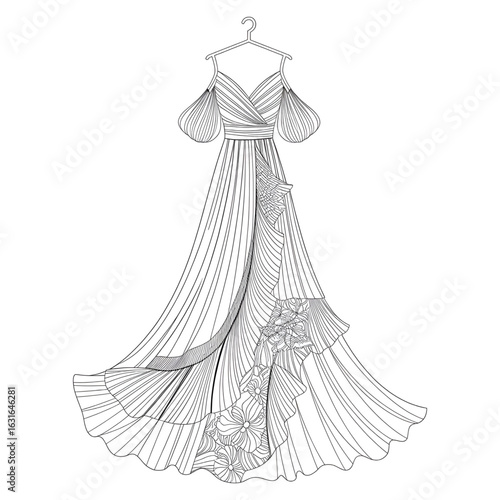 She is a dress