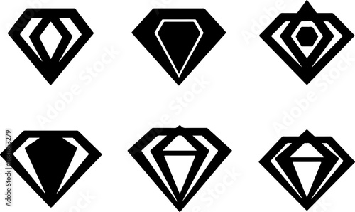 "Minimalist Diamond Twin Icons"