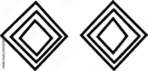 Geometric Twin Diamonds Design