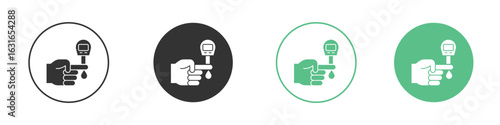 Blood sugar test icon