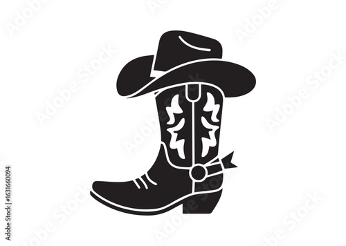 Cowboy Boot vector illustration design
