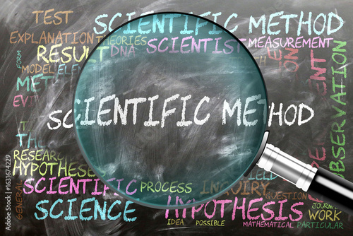 Valokuva Scientific Method being studied, examined - under close inspection