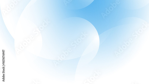 Abstract creative gradient light blue circle geometric shape background illustration.
