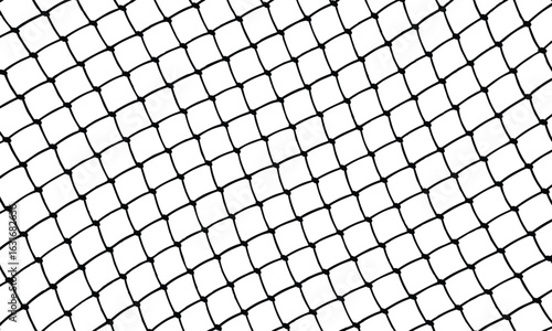 Minimalist black grid pattern on white background. Uniform squares with slightly irregular lines create a textured, mesh-like effect. Geometric, seamless, and evenly lit design.