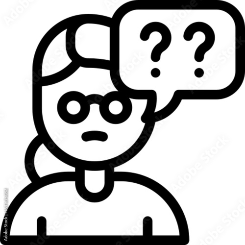 Cognitive Confusion Medical Icon