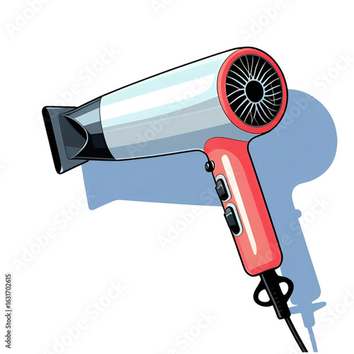 hair dryer isolated on white